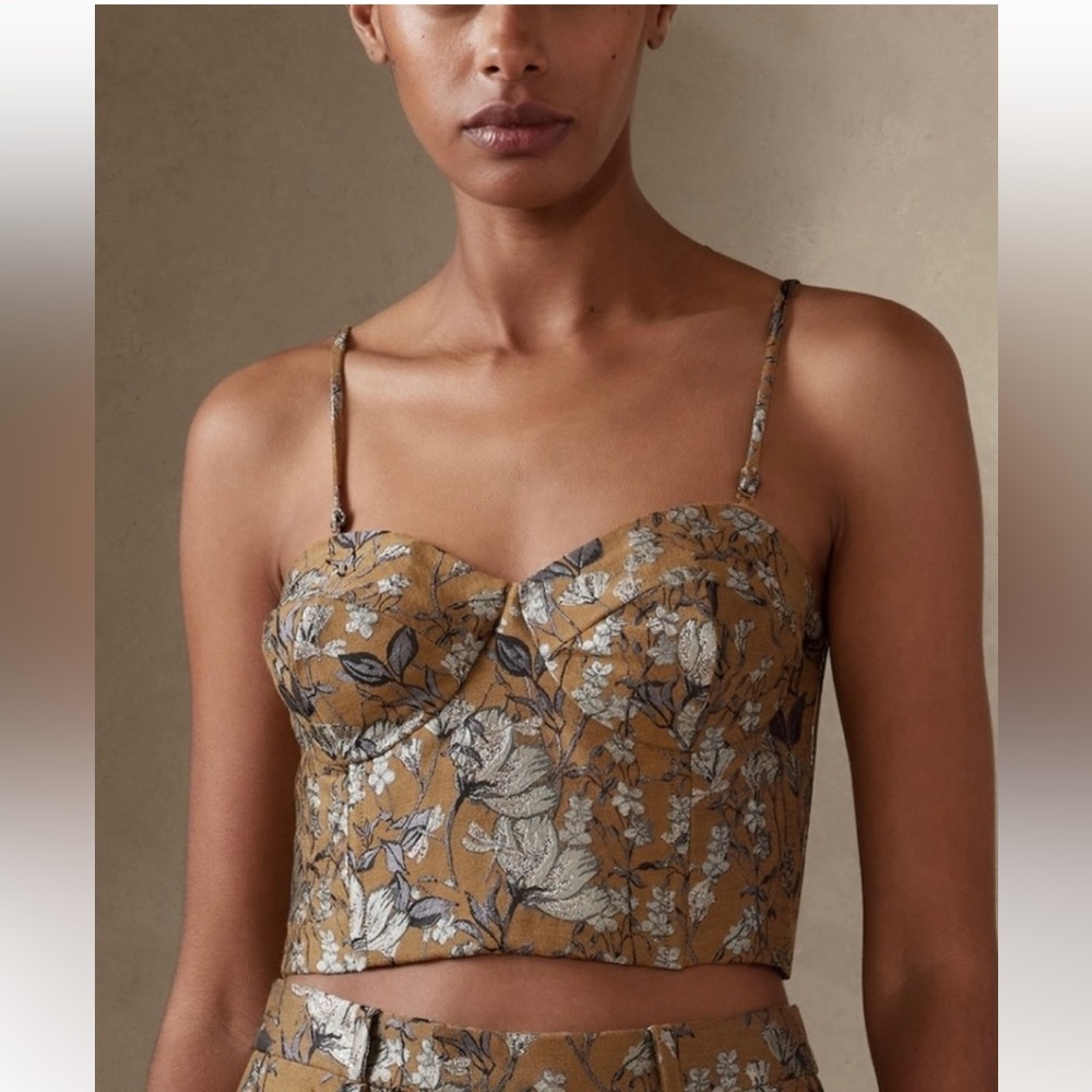 Banana Republic CORA BROCADE bustier Size 14